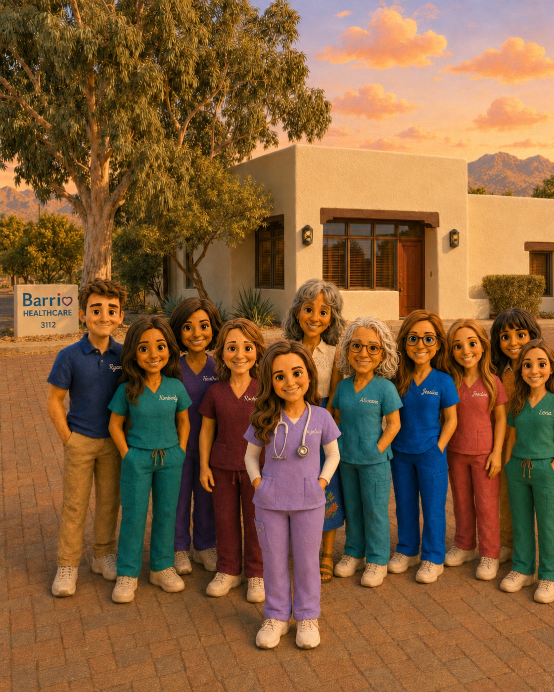 The warm Barrio Babies team of nurse practitioners and lactation experts at the Tucson clinic